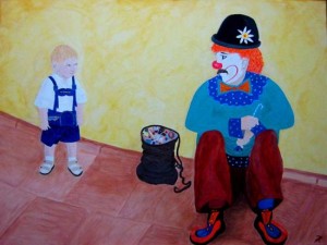 Der Junge und der Clown